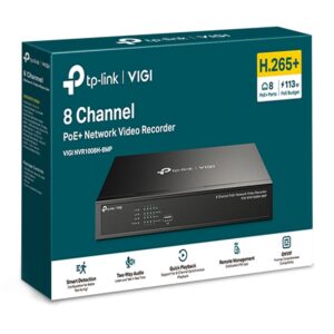 TP-Link VIGI NVR1008H-8MP Channel Network Video Recorder (Black)