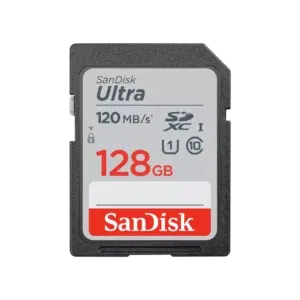 SanDisk 128GB Ultra SDXC UHS-I Memory Card - 120MB/s, C10, U1, Full HD, SD Card - SDSDUN4-128G-GN6IN