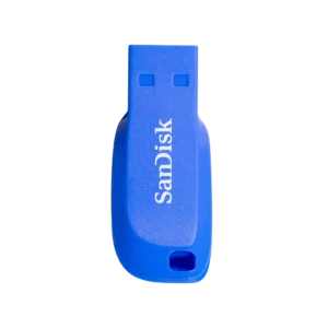 SanDisk SDCZ50C-016G-B35BE Cruzer Blade USB2.0 Flash Drive, 16GB, Electric Blue