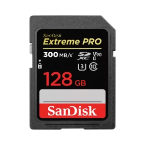 SanDisk SDSDXDK-128G-GN4IN Extreme Pro Class 10 SDXC and SDXDK UHS-II Memory Card, 128GB,Black