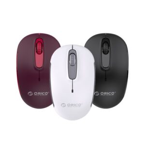 Orico Wireless Mouse  1) With Battery  2) Color: Red/White/Black  3) Product Model: V2C 4) Wireless