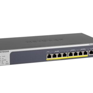NETGEAR 10-Port Multi-Gigabit/10G Smart Managed Pro PoE Switch (MS510TXPP) - with 8 x PoE+ @ 180W, 1