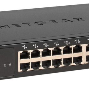 NETGEAR 26-Port Gigabit Ethernet Smart Managed Pro Switch (GS324T) - with 2 x 1G SFP, Desktop/Rackmo