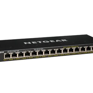 NETGEAR 16-Port Gigabit Ethernet Unmanaged High-Power PoE+ Switch with 183W PoE Budget (GS316PP)