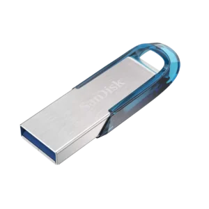 SANDISK ULTRA FLAIR USB 3.0 FLASH DRIVE 32GB TROPICAL BLUE METAL CASING SDCZ73-032G-G46B