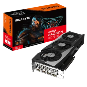 GIGABYTE GV-R76GAMING OC-8GD Radeon RX 7600 Gaming OC 8G Graphics Card, 3X WINDFORCE Fans 8GB 128-bi