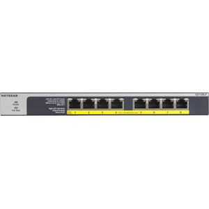 NETGEAR 8-Port Gigabit Ethernet Unmanaged PoE Switch (GS108LP) - with 8 x PoE+ @ 60W Upgradeable, De