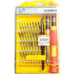 Jackly Screwdriver JK-6066B 33 in 1 mobile phone computer repair screw tool set extension rod + twee