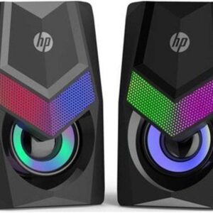 HP DHE-6000 WIRED RGB MULTIMEDIA STEREO SOUND SPEAKER USB POWERED