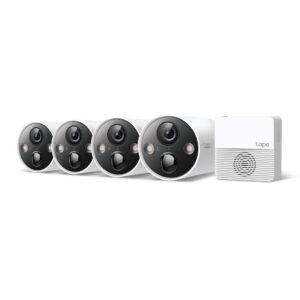 TPLINK TAPO C420S4 Smart Wire-Free Security Camera System, 4-Camera System