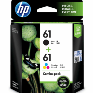 HP 61 Black and Tri-color Original Ink Cartridge | Combo Pack | Works with HP Deskjet 1000/2000/3000