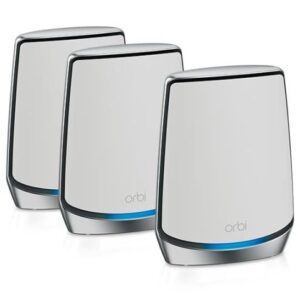 NETGEAR Orbi Whole Home Tri-Band Mesh WiFi 6 System (RBK853) – Router With 2 Satellites Extender | 6