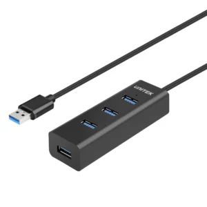 Unitek Y-3089 USB3.0 4-Port Hub (Black)