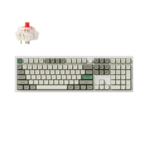 Keychron Q6 Max Full Size 109Key, Shell White, Knob, Red Switch, RGB Hot-Swap Gateron Jupiter Swit