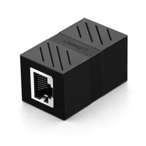 Ugreen RJ 45 network keystone Jack In-Line coupler extend length of a Ethernet patch cable, black