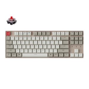 Keychron K8 87 Key Non-backlit Aluminium Hot swap Keychron Optical Red Switch KEYCHRON-K8-M1