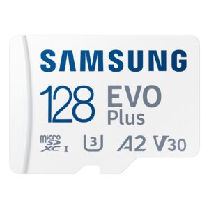 SAMSUNG 128GB EVO PLUS  microSD with adapter