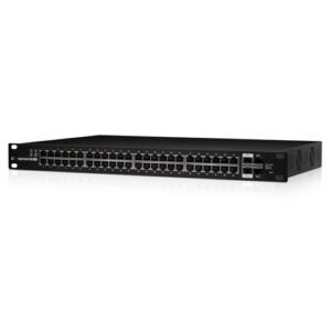 Ubiquiti Networks EdgeSwitch 48-Port 500-Watt Managed PoE+ Gigabit Switch with SFP featuring
