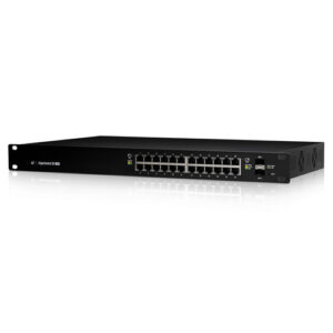 Ubiquiti Networks EdgeSwitch 24-Port 250-Watt Managed PoE+ Gigabit Switch with SFP featuring 24 x Gi