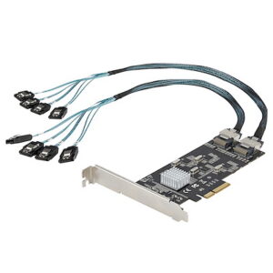 Startech.Com 8P6G-PCIE-SATA-CARD 8 Port 6Gbps SATA PCIe Card Controller