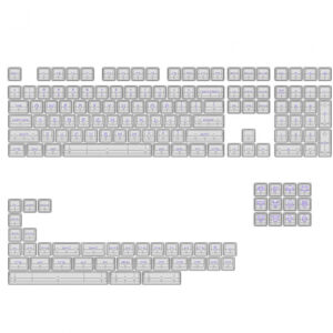 AKKO Clear Transparent Keycap Sets (Full Transparent) Purple Character ASA