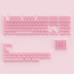 AKKO Keycap - ASA Profile - Clear Transparent Pink (155pcs Polycarbonate)