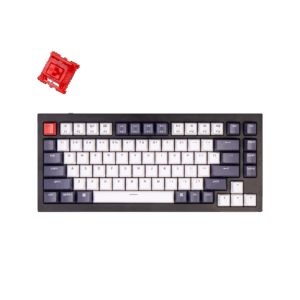 Keychron Q1 - Carbon Black + Phantom Red Switch