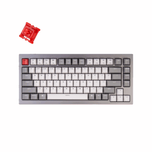 Keychron Q1 - Space Grey + Phantom Red Switch