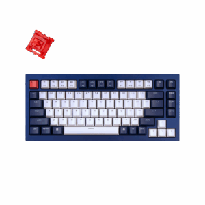 Keychron Q1 - Navy Blue + Phantom Red Switch