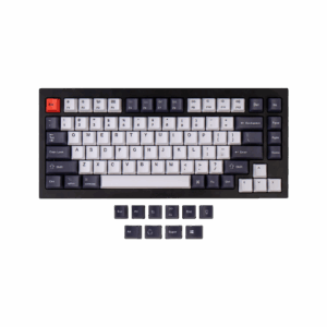 Keychron Keycap - Dye-Sub PBT OEM Profile for Q1/Q2/K2 - "BLACK WHITE"