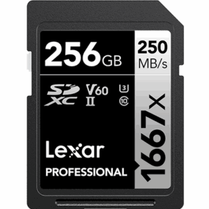 256GB - Lexar® Professional 1667x SDXC™ UHS-II Card SILVER Series