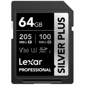 64GB - Lexar® Professional SILVER PLUS SDXC™ UHS-I Card