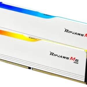 G.SKILL Ripjaws M5 RGB 64GB (2*32GB) DDR5-6000MHz CL30 Desktop Memory Kit  Matte White-F5-6000J3040G32GX2-RM5RW