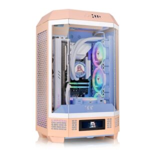 THERMALTAKE CA-1Y4-00SKWN-00 THE TOWER 300 MATX CASE WITH TG - PEACH FUZZ