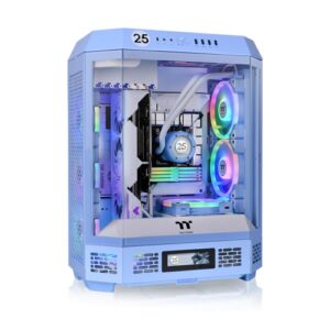 THERMALTAKE CA-1Z1-00MFWN-00 THE TOWER 600 ATX CASE WITH TG - HYDRANGEA BLUE